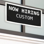 Black Custom Now Hiring-Banner Banner (Äußeres Gebäude)