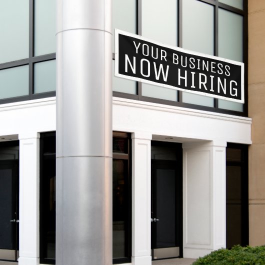 Black Custom Now Hiring-Banner Banner (Äußeres Gebäude)