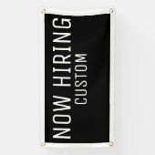 Black Custom Now Hiring-Banner Banner (Vertikal)