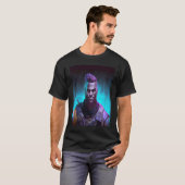 Black Cyberpunk Warrior T-Shirt (Vorne ganz)