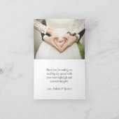 Black D20 Crit | RPG Tabletop Fantasy Dice Wedding Dankeskarte (Innenseite)