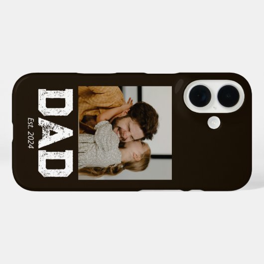 Black Dad Established Bold 3 Photo Case-Mate iPhone Hülle (Rückseite (Horizontal))