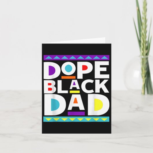 Black Dad New Dad Fathers Day Gift African America Karte (Vorderseite)