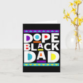 Black Dad New Dad Fathers Day Gift African America Karte (Gelbe Blume)