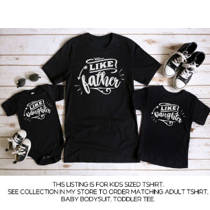 Black Daddy and Me Matching Vatertochter Kids T-Shirt