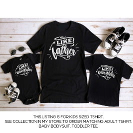 Black Daddy and Me Matching Vatertochter Kids T-Shirt