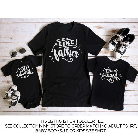 Black Daddy and Me Matching Vatertochter Kleinkind T-shirt