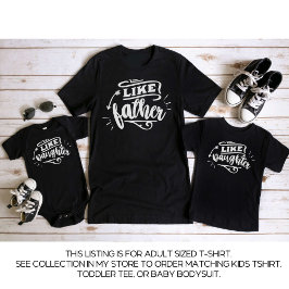 Black Daddy and Me Matching Vatertochter T-Shirt