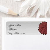 Black Dahlia Posh Wedding Label (Insitu)