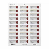Black Dahlia Posh Wedding Label (Vorne)