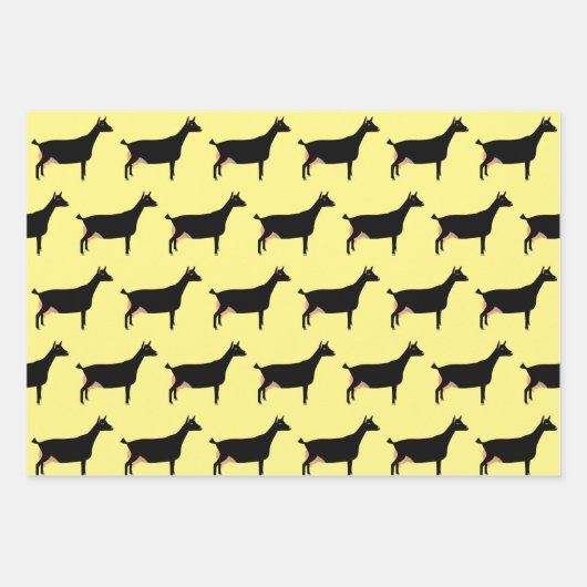 Black Dairy Goat Geschenkpapier Set (Vorderseite 3)
