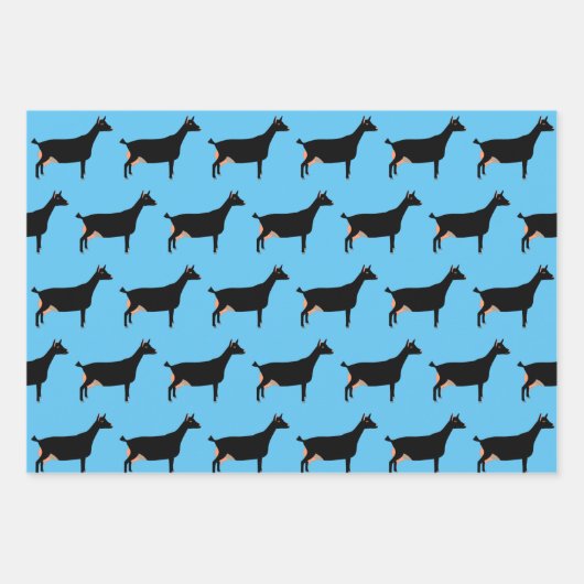 Black Dairy Goat Geschenkpapier Set (Vorderseite 2)