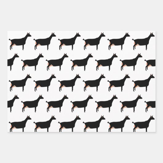 Black Dairy Goat Geschenkpapier Set (Vorderseite)
