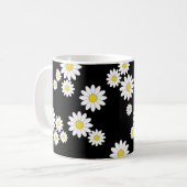 Black Daisy Coffee Tasse (Vorderseite Links)