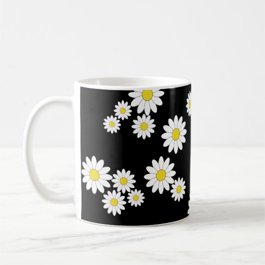 Black Daisy Coffee Tasse (Links)