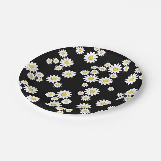 Black Daisy Paper-Teller Pappteller (Schrägansicht)