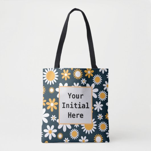 Black Daisy Tasche (Vorderseite)