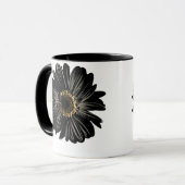 Black Daisy Tasse (Vorderseite Links)