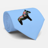 Black Dala Horse Krawatte (Gerollt)