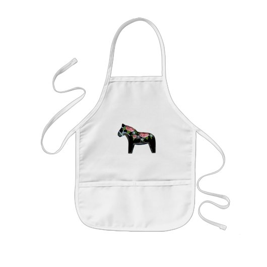 Black Dala Horse Schürze (Vorne)