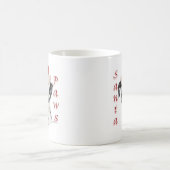 Black Dalmatiner Santa Paws Kaffeetasse (Mittel)