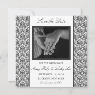 Black Damask Ankündigung Datum freihalten