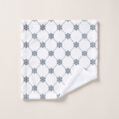 Black Damask Badetuch Set (Waschlappen)