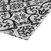 Black Damask Cutting Board Schneidebrett (Ecke)