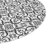 Black Damask Cutting Board Schneidebrett (Ecke)