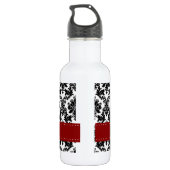 Black Damask Lace Broquade 32. oz. Edelstahlflasche (Rückseite)