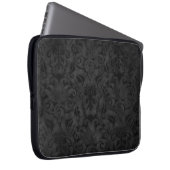 Black Damask Laptopschutzhülle (Vorne Rechts)