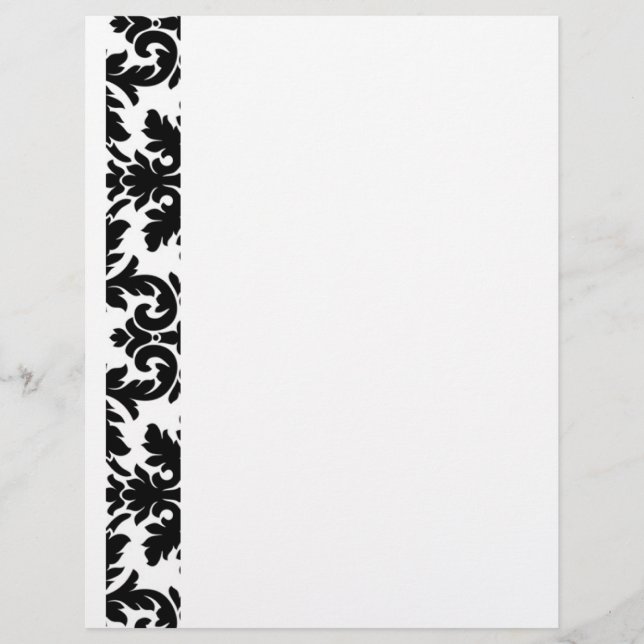 Black Damask Letterhead (Vorderseite)