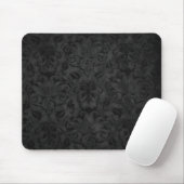 Black Damask Mouse Pad Mousepad (Mit Mouse)