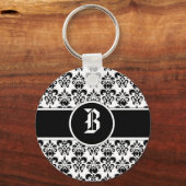Black Damask Schlüsselanhänger (Vorderseite)