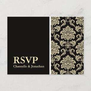 Black Damask UAWG Postkarte