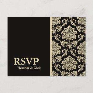 Black Damask UAWG Postkarte