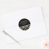 Black Damask Wedding Sticker (Umschlag)