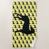 Black Dane Beach Handtuch (Vorderseite)