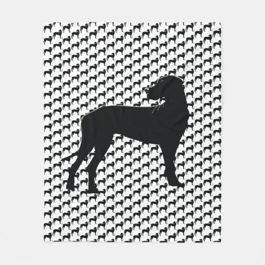 Black Dane Fleecedecke (Vorderseite)