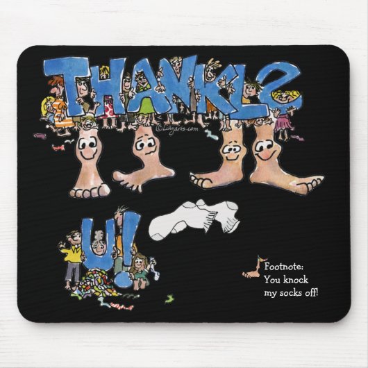Black Danke Feet Mousepad (Vorne)
