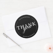 Black Danke für den Minimalistischen Aufkleber für (Umschlag)