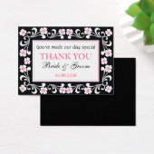 Black Dankeschön Gastgeschenk Hochzeit Geschenktas (Schreibtisch)