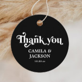 Black Dark Fairytale Wedding Geschenkanhänger