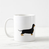 Black Daschund Tasse (Links)
