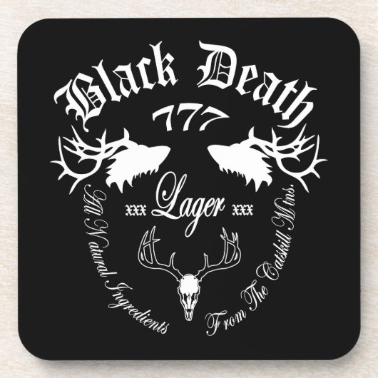 Black Death 777 - Catskill Mountain Lager Untersetzer (Vorderseite)