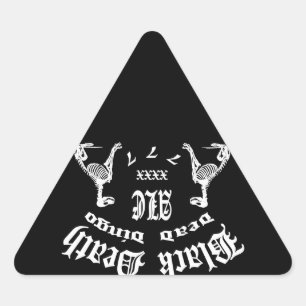 Black Death 777 - Dead Dingo Ale Dreieckiger Aufkleber