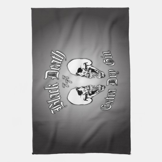 Black Death 777 - Extra Dry Gin Handtuch (Vertikal)