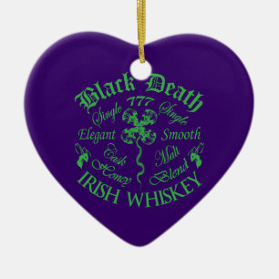 Black Death 777 - Honey Irish Whiskey Keramik Ornament