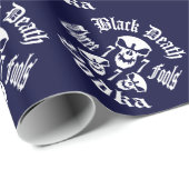 Black Death 777 - Three Fools Vodka Geschenkpapier (Rolleneckpunkt)