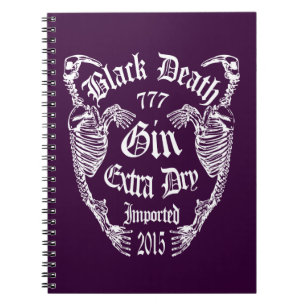 Black Death 777 - Walrus Bone Gin Notizblock